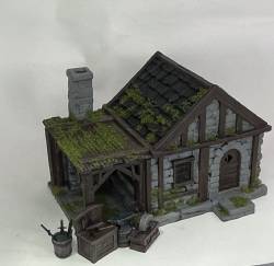 Stormhill Blacksmith shop and Furniture (painted)